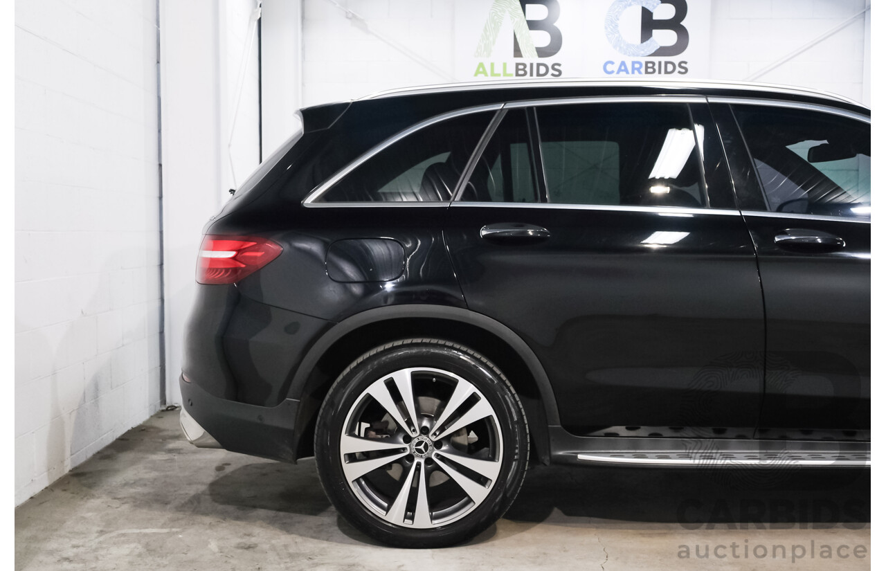 10/2017 Mercedes Benz GLC250 4Matic (AWD) 253 4d Wagon Jet Black Turbo 2.0L