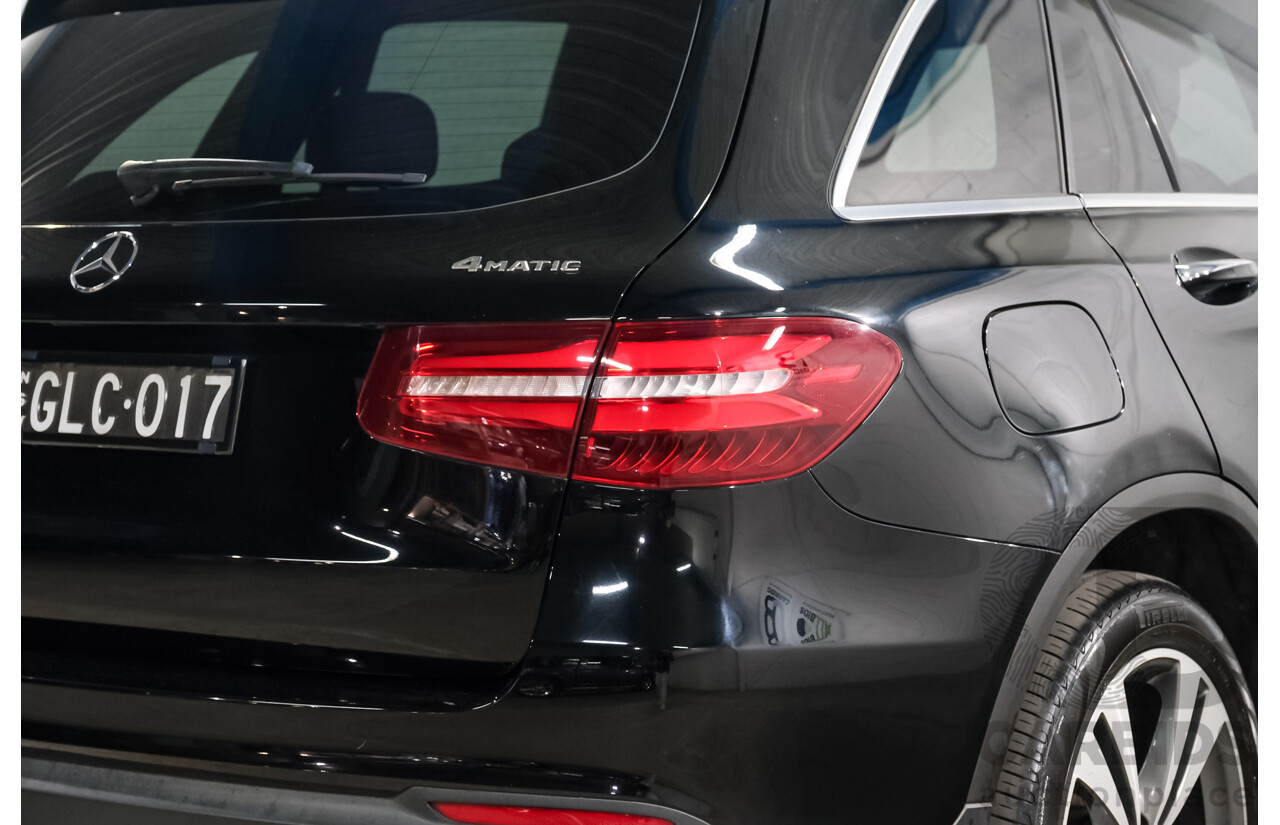 10/2017 Mercedes Benz GLC250 4Matic (AWD) 253 4d Wagon Jet Black Turbo 2.0L