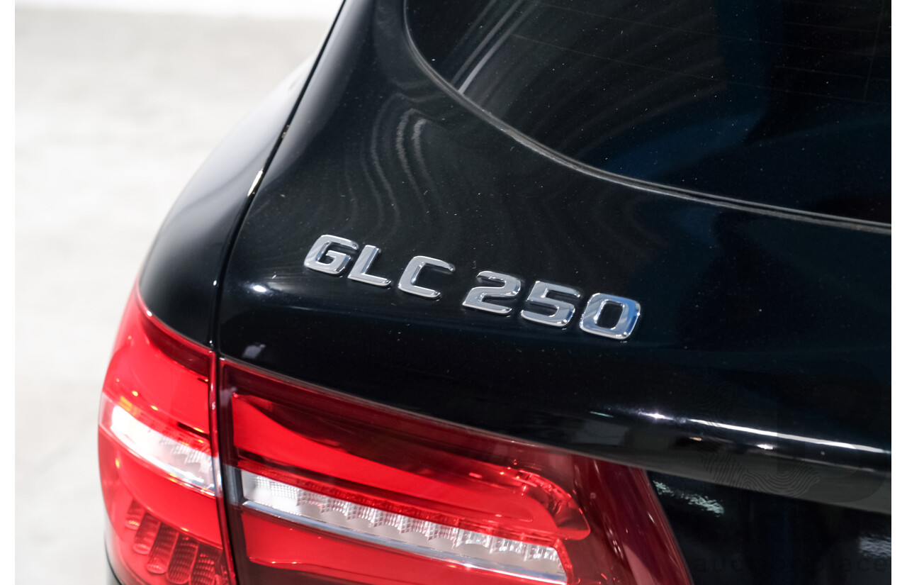 10/2017 Mercedes Benz GLC250 4Matic (AWD) 253 4d Wagon Jet Black Turbo 2.0L