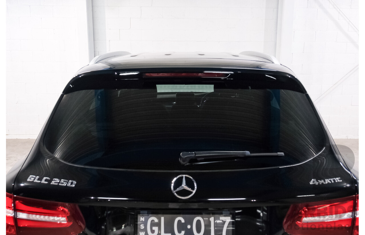 10/2017 Mercedes Benz GLC250 4Matic (AWD) 253 4d Wagon Jet Black Turbo 2.0L