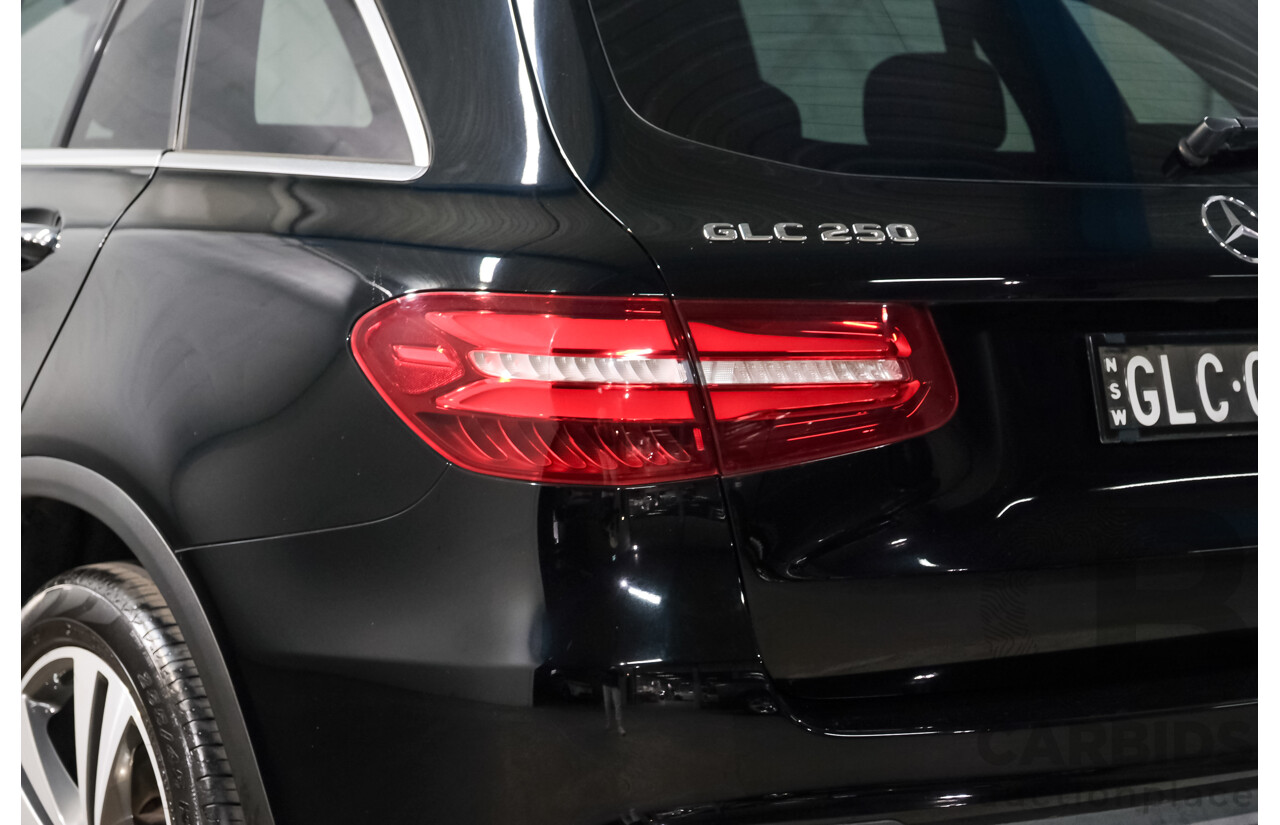 10/2017 Mercedes Benz GLC250 4Matic (AWD) 253 4d Wagon Jet Black Turbo 2.0L