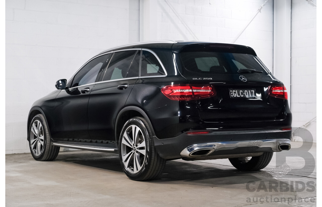 10/2017 Mercedes Benz GLC250 4Matic (AWD) 253 4d Wagon Jet Black Turbo 2.0L