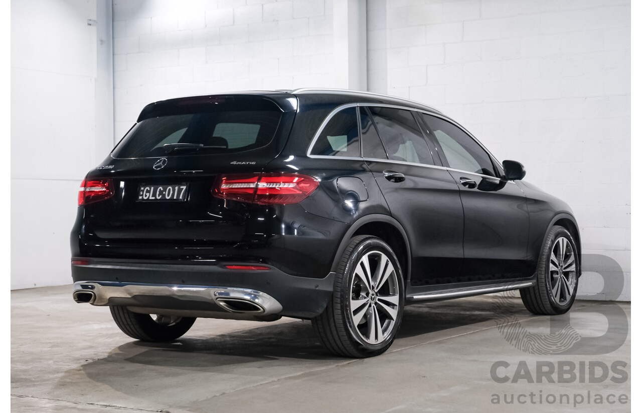 10/2017 Mercedes Benz GLC250 4Matic (AWD) 253 4d Wagon Jet Black Turbo 2.0L