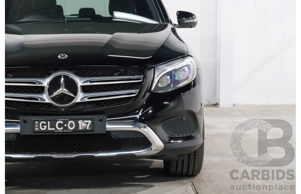 10/2017 Mercedes Benz GLC250 4Matic (AWD) 253 4d Wagon Jet Black Turbo 2.0L