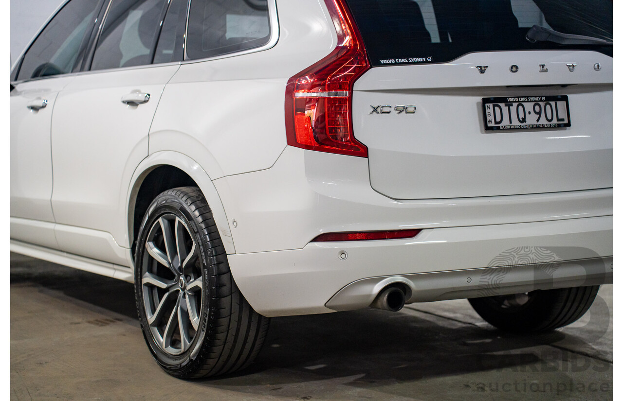 11/2017 Volvo XC90 D5 Momentum (AWD) 256 MY17 4d Wagon Ice White Twin Turbo Diesel 2.0L
