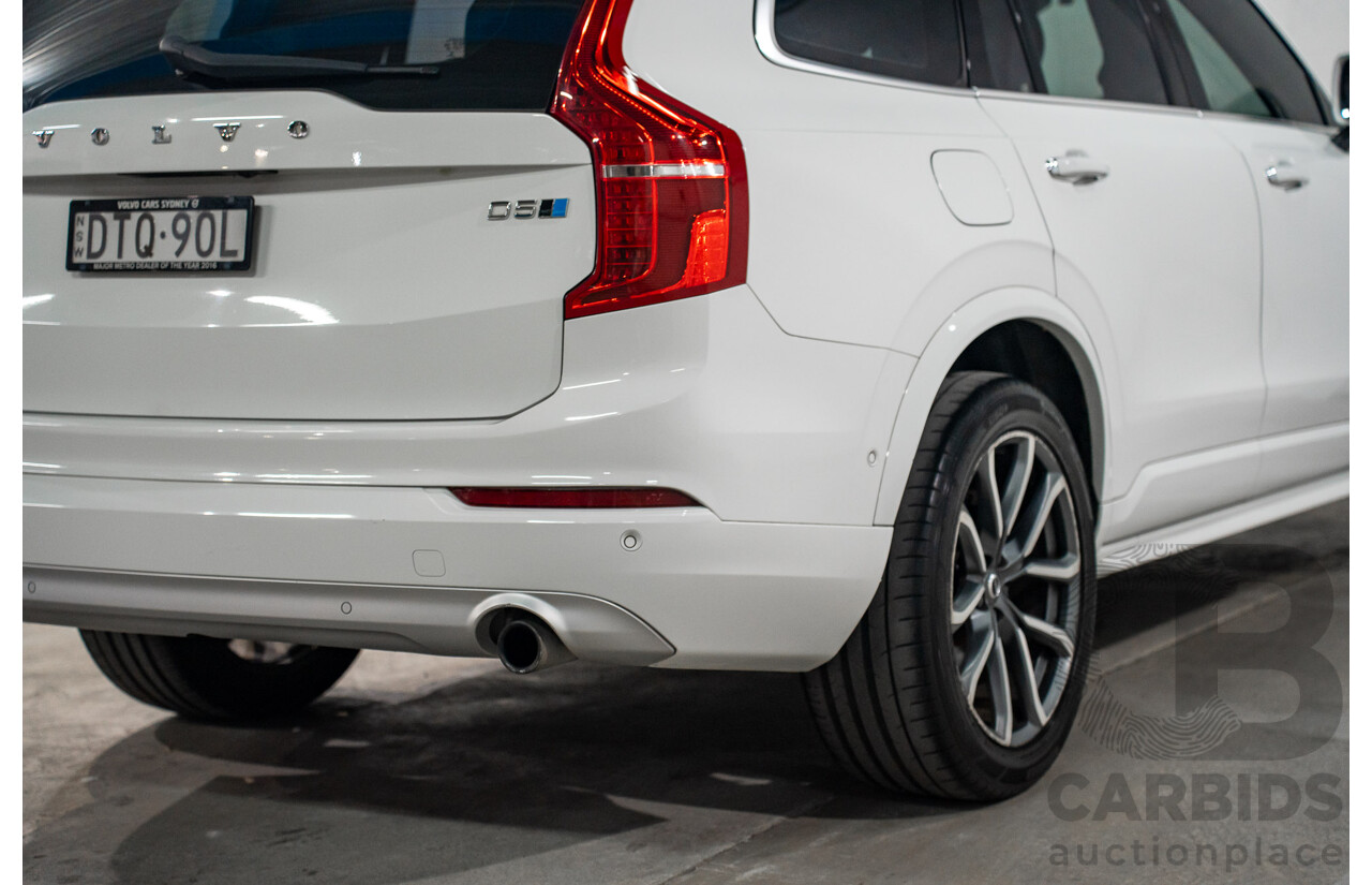 11/2017 Volvo XC90 D5 Momentum (AWD) 256 MY17 4d Wagon Ice White Twin Turbo Diesel 2.0L