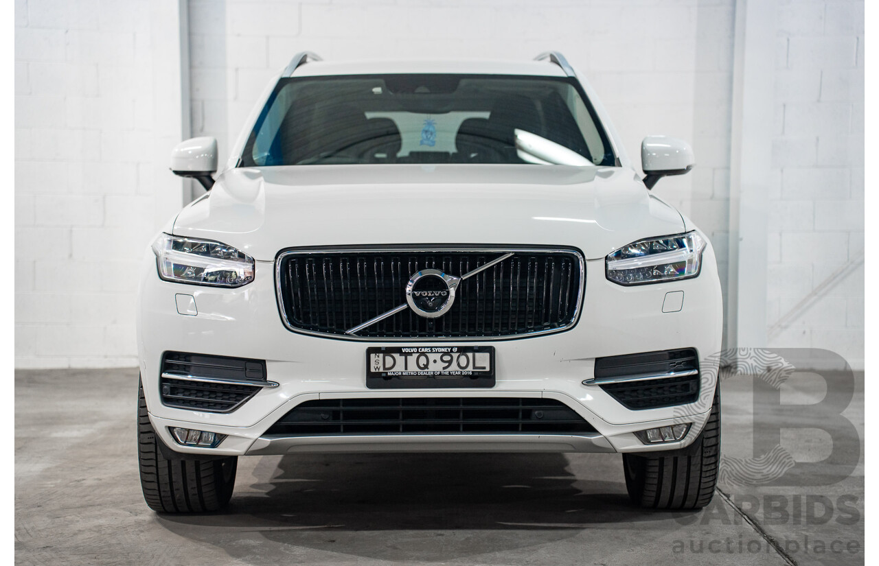 11/2017 Volvo XC90 D5 Momentum (AWD) 256 MY17 4d Wagon Ice White Twin Turbo Diesel 2.0L