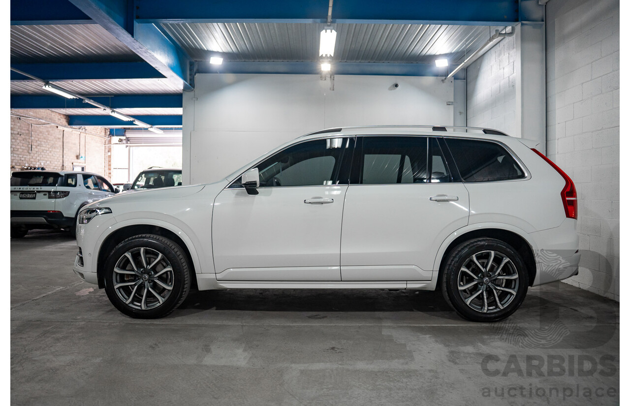 11/2017 Volvo XC90 D5 Momentum (AWD) 256 MY17 4d Wagon Ice White Twin Turbo Diesel 2.0L