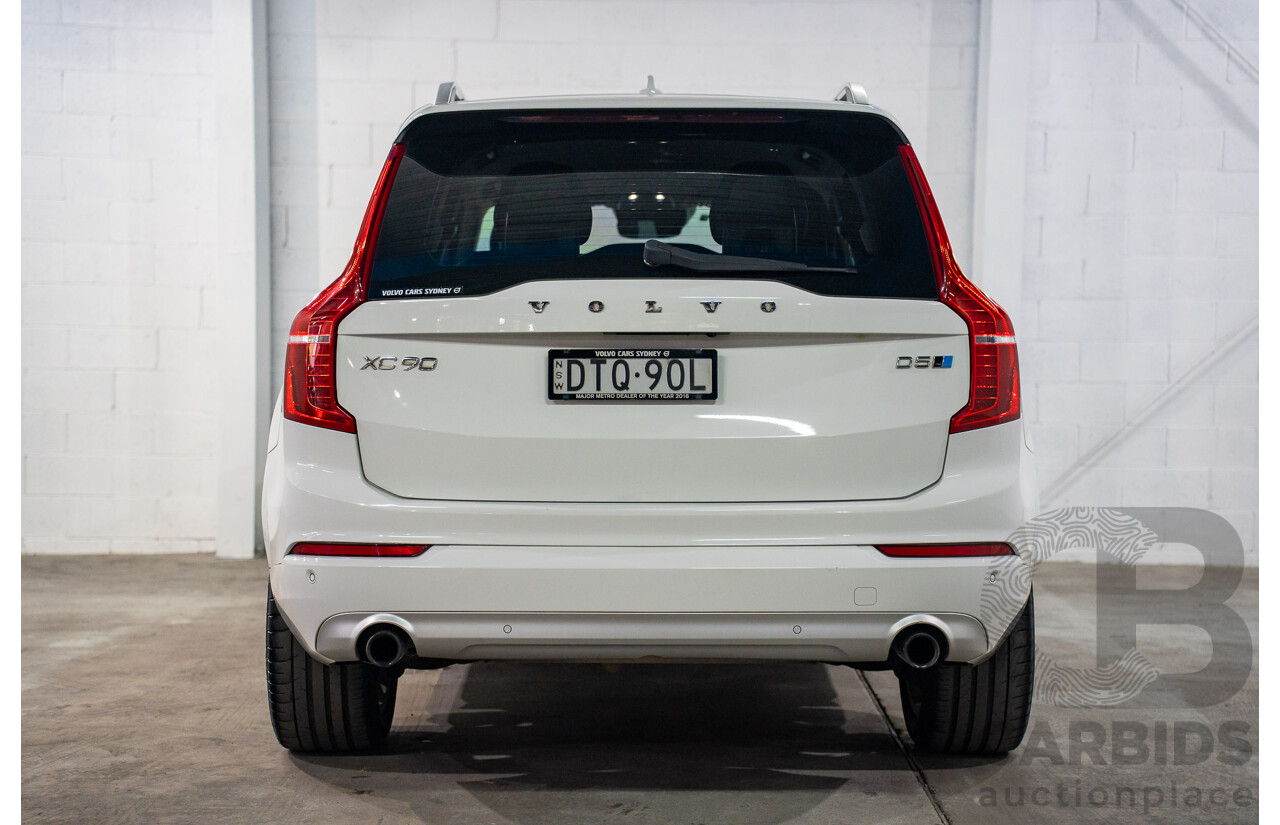 11/2017 Volvo XC90 D5 Momentum (AWD) 256 MY17 4d Wagon Ice White Twin Turbo Diesel 2.0L