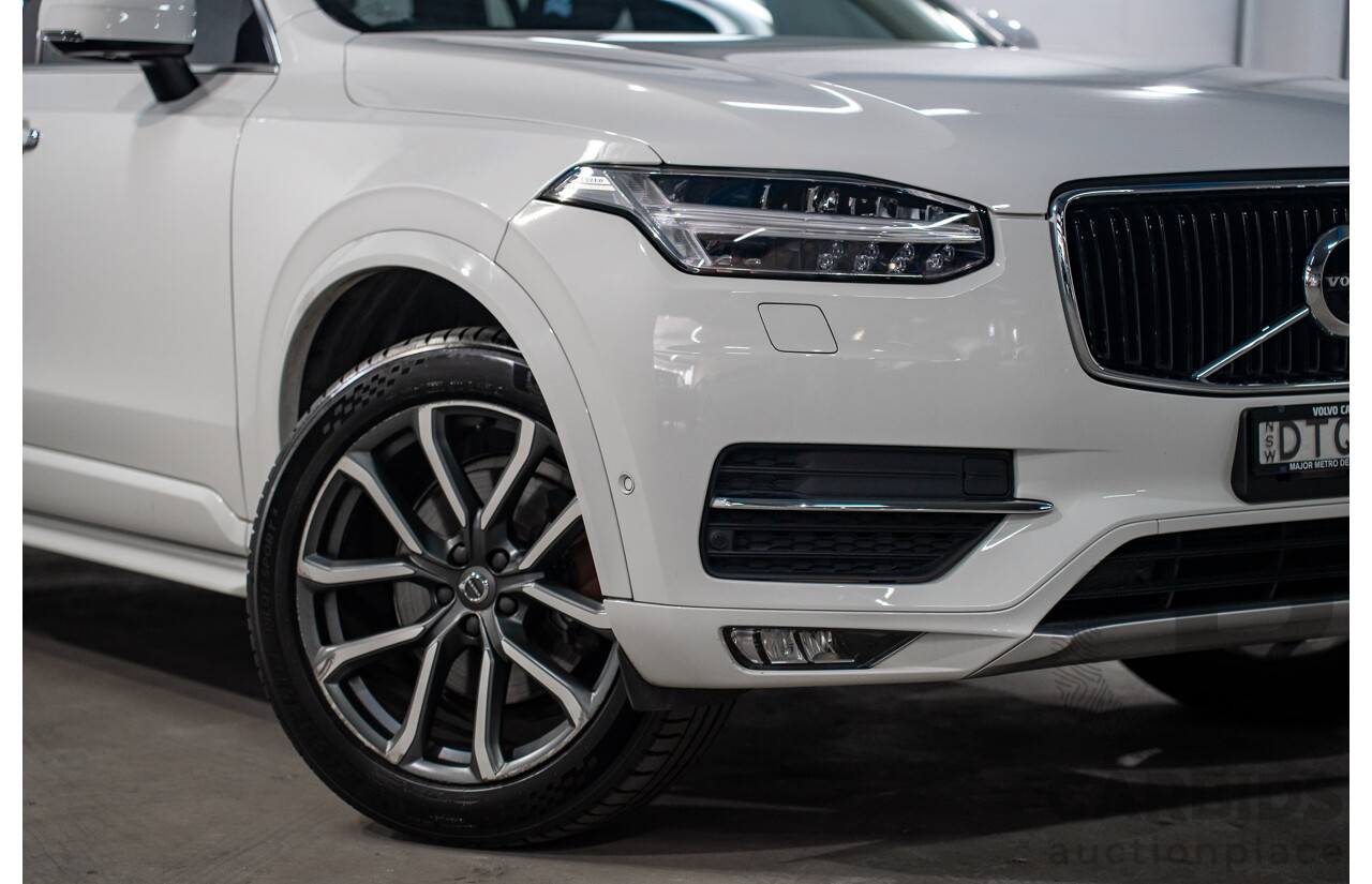 11/2017 Volvo XC90 D5 Momentum (AWD) 256 MY17 4d Wagon Ice White Twin Turbo Diesel 2.0L