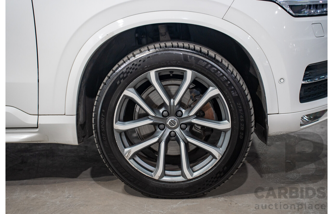 11/2017 Volvo XC90 D5 Momentum (AWD) 256 MY17 4d Wagon Ice White Twin Turbo Diesel 2.0L