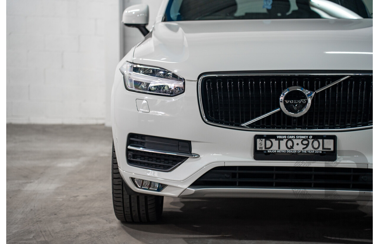 11/2017 Volvo XC90 D5 Momentum (AWD) 256 MY17 4d Wagon Ice White Twin Turbo Diesel 2.0L