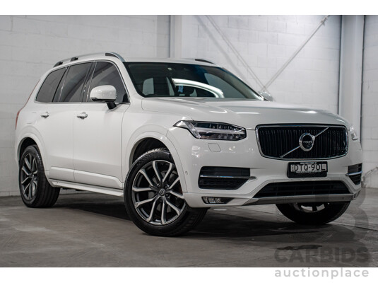 11/2017 Volvo XC90 D5 Momentum (AWD) 256 MY17 4d Wagon Ice White Twin Turbo Diesel 2.0L
