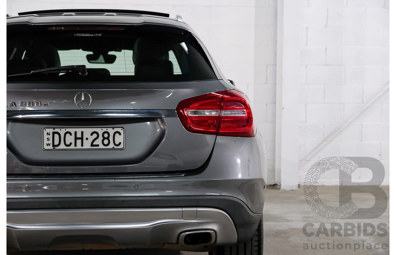 02/2016 Mercedes-Benz GLA 200 d FWD X156 MY16 4D Wagon Grey Diesel Turbo 2.1L