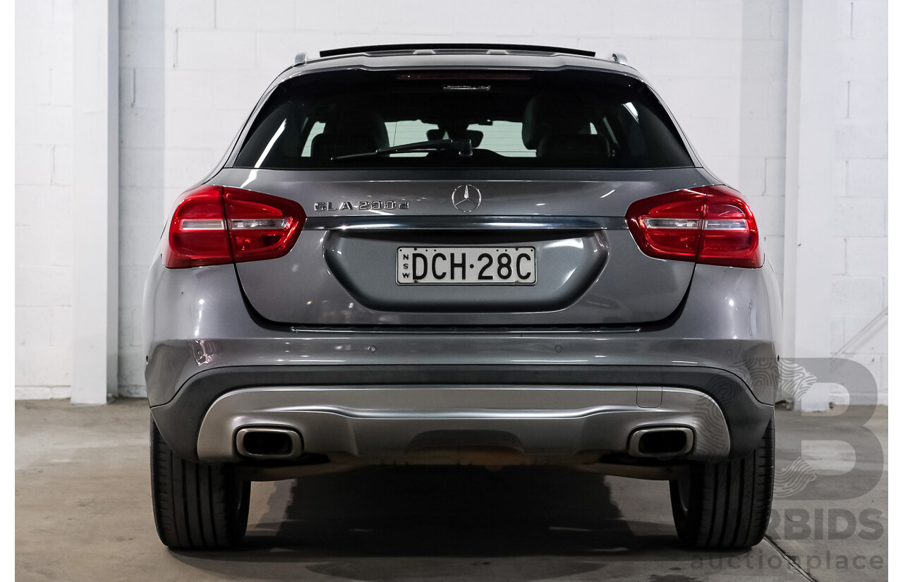 02/2016 Mercedes-Benz GLA 200 d FWD X156 MY16 4D Wagon Grey Diesel Turbo 2.1L