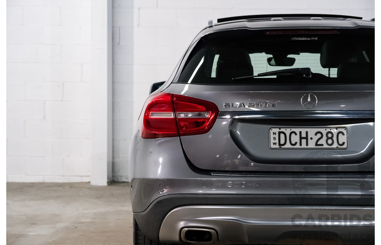 02/2016 Mercedes-Benz GLA 200 d FWD X156 MY16 4D Wagon Grey Diesel Turbo 2.1L