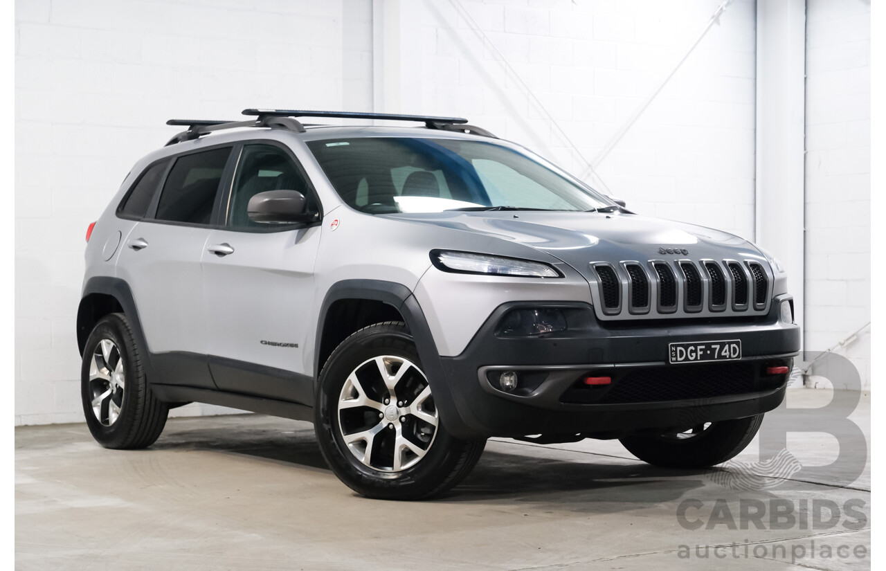 08/2014 Jeep Cherokee Trailhawk (4x4) KL 4d Wagon Billet Silver Metallic V6 3.2L