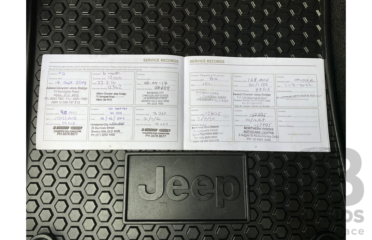 08/2014 Jeep Cherokee Trailhawk (4x4) KL 4d Wagon Billet Silver Metallic V6 3.2L