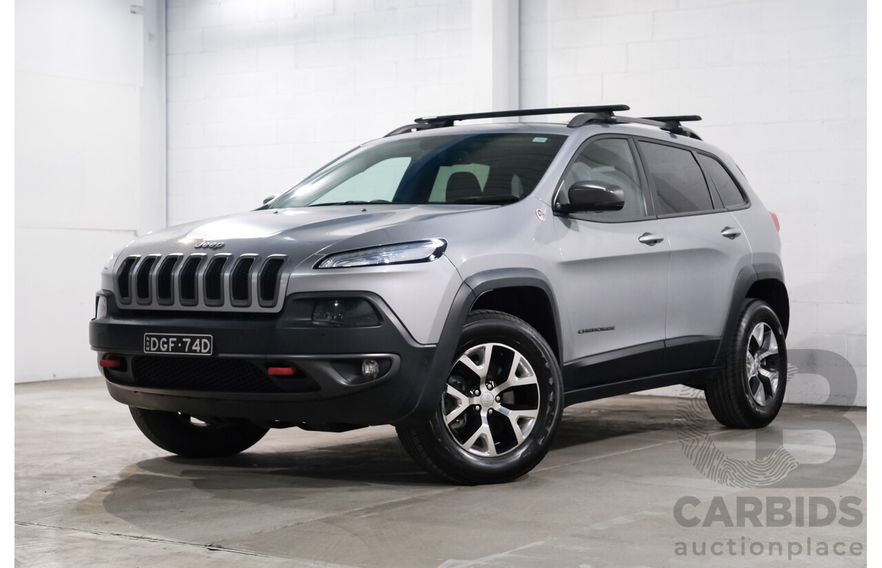 08/2014 Jeep Cherokee Trailhawk (4x4) KL 4d Wagon Billet Silver Metallic V6 3.2L