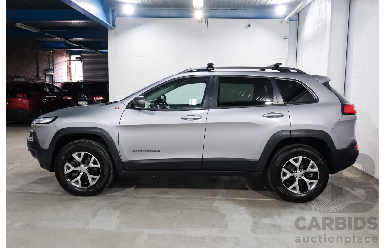 08/2014 Jeep Cherokee Trailhawk (4x4) KL 4d Wagon Billet Silver Metallic V6 3.2L