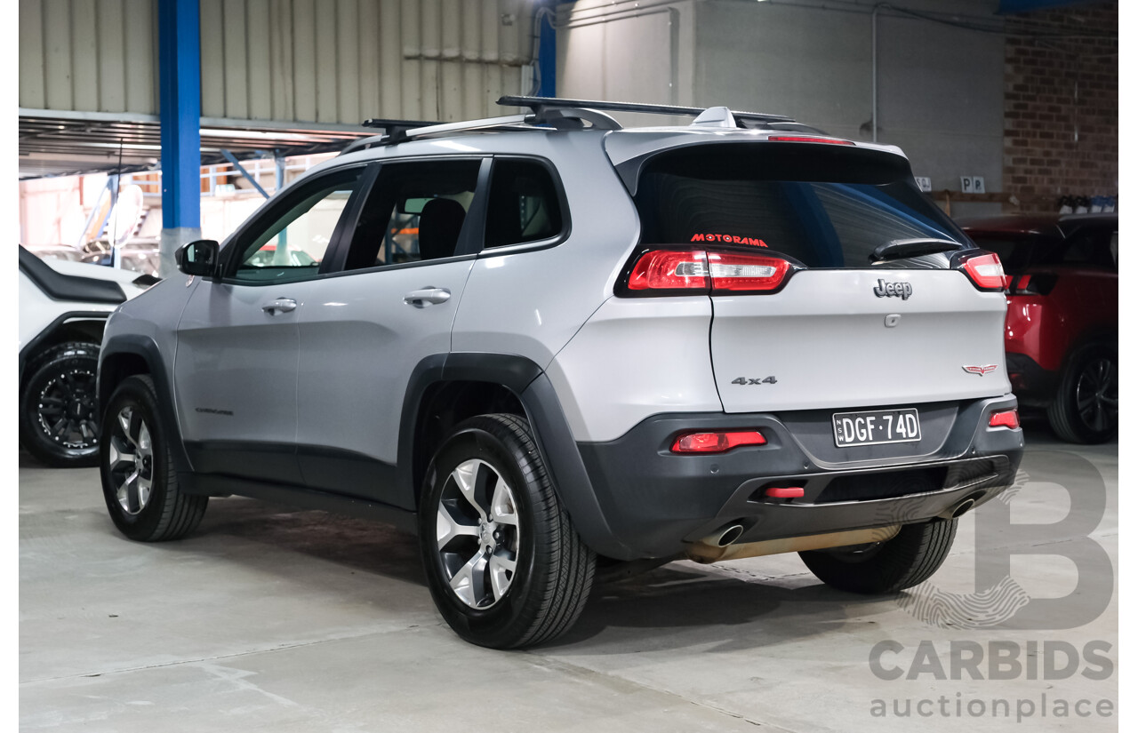 08/2014 Jeep Cherokee Trailhawk (4x4) KL 4d Wagon Billet Silver Metallic V6 3.2L