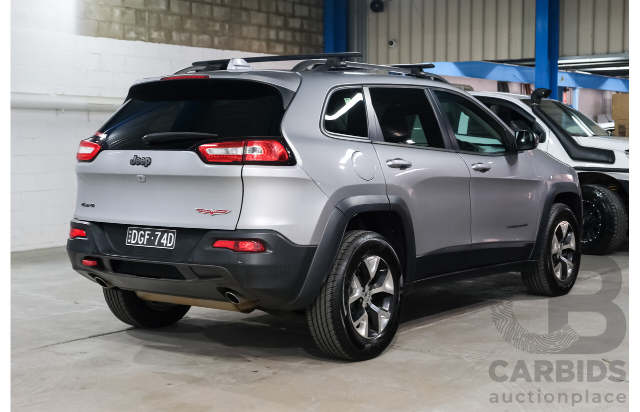 08/2014 Jeep Cherokee Trailhawk (4x4) KL 4d Wagon Billet Silver Metallic V6 3.2L