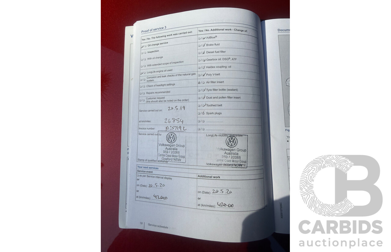 03/2016 Volkswagen Polo 81 TSI Comfortline (FWD) 6R MY16 5D Hatchback Red Turbo 1.2L
