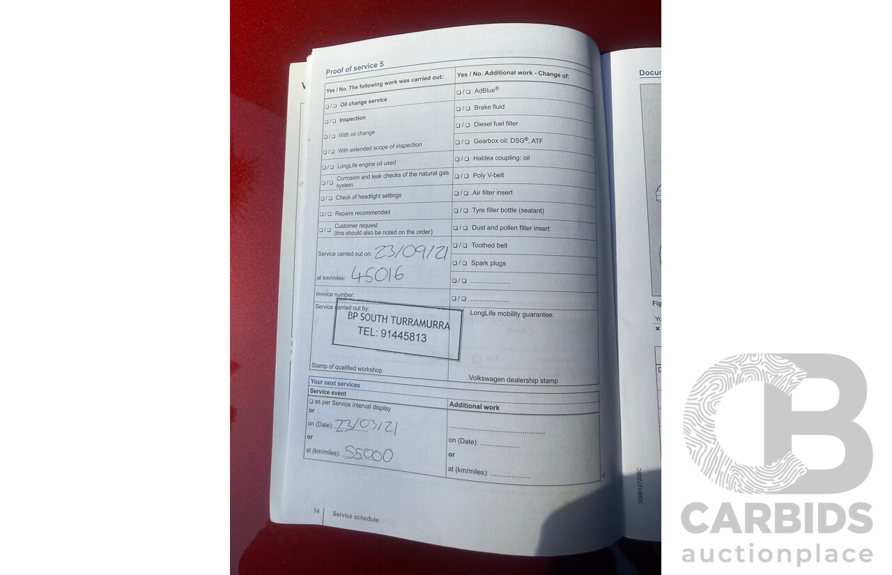 03/2016 Volkswagen Polo 81 TSI Comfortline (FWD) 6R MY16 5D Hatchback Red Turbo 1.2L