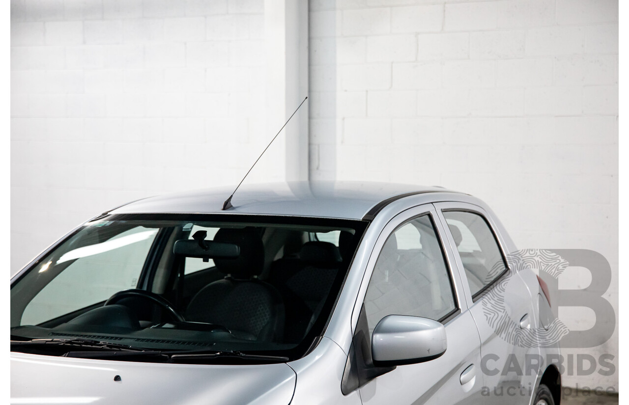 2/2014 Mitsubishi Mirage ES LA 5d Hatchback Silver 1.2L