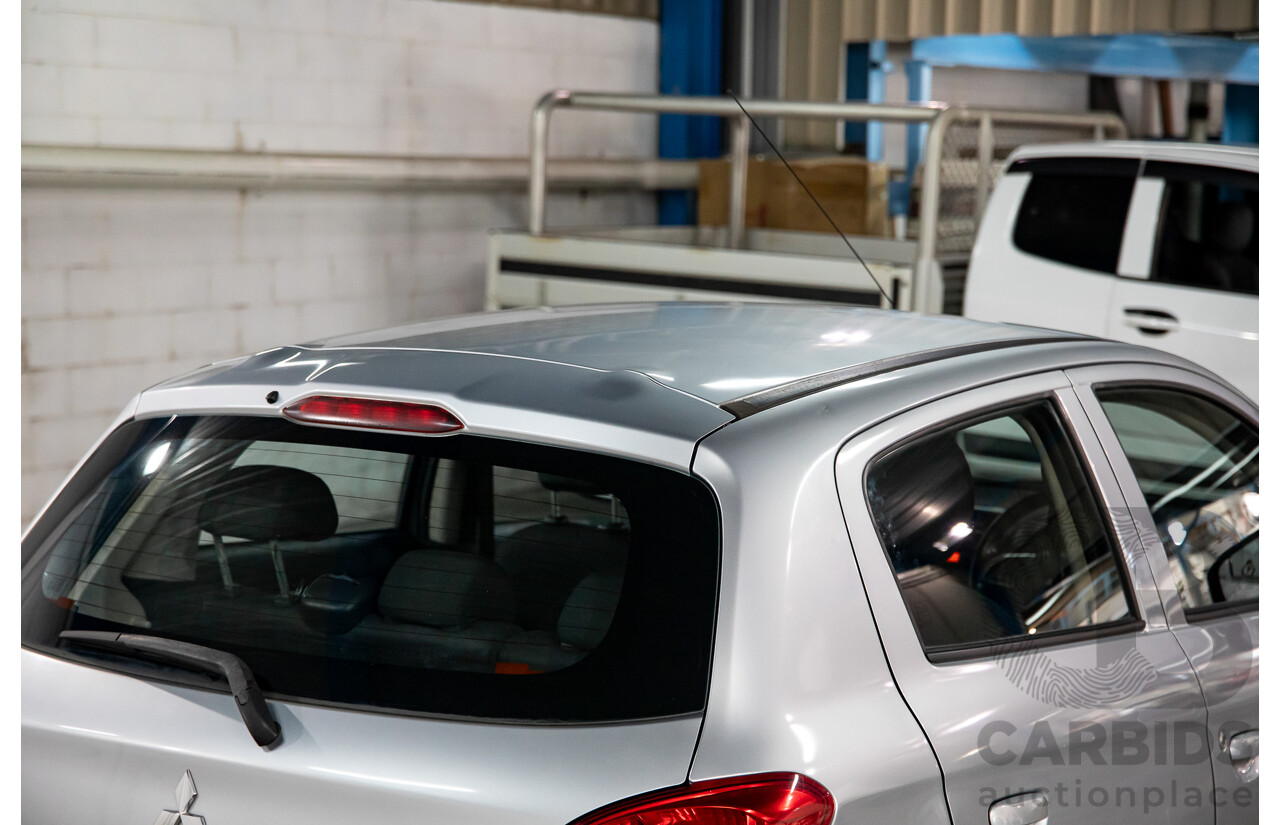 2/2014 Mitsubishi Mirage ES LA 5d Hatchback Silver 1.2L
