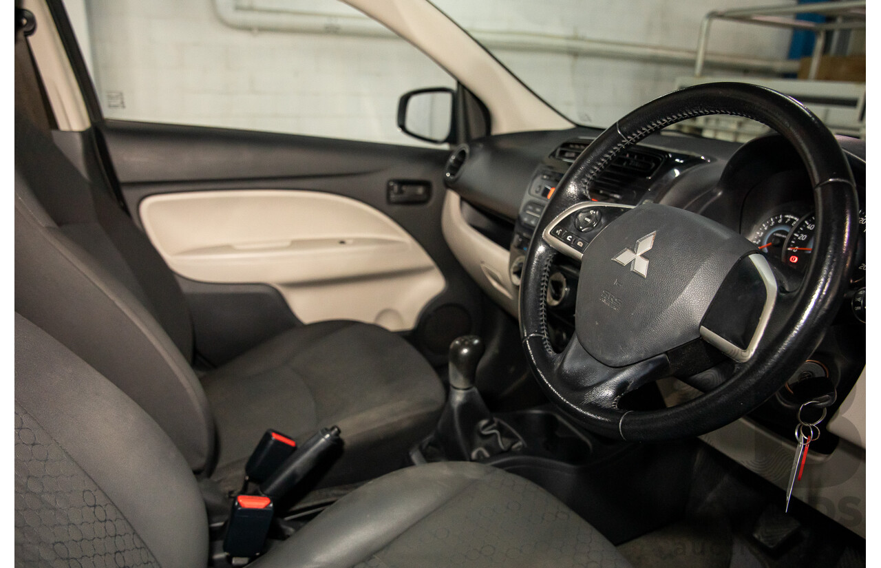2/2014 Mitsubishi Mirage ES LA 5d Hatchback Silver 1.2L