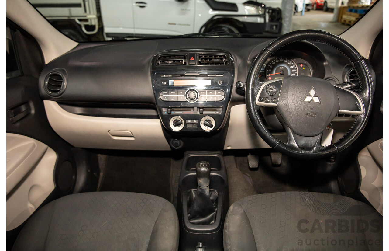 2/2014 Mitsubishi Mirage ES LA 5d Hatchback Silver 1.2L