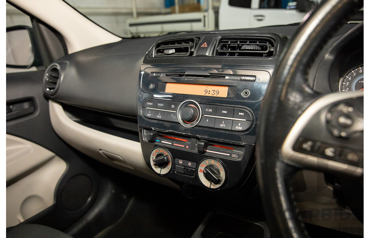 2/2014 Mitsubishi Mirage ES LA 5d Hatchback Silver 1.2L