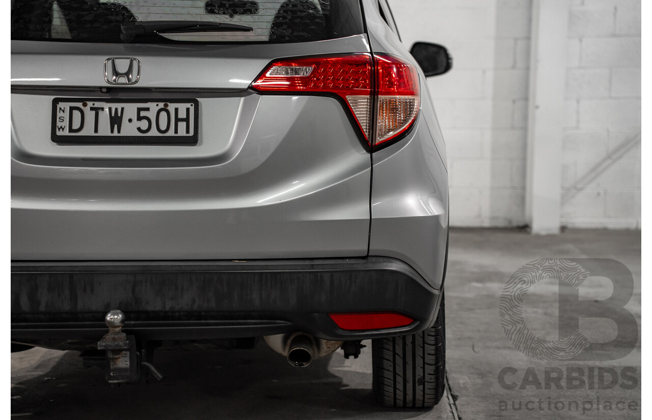 09/2017 Honda HR-V VTi (FWD) MY17 4d Wagon Lunar Silver Metallic 1.8L