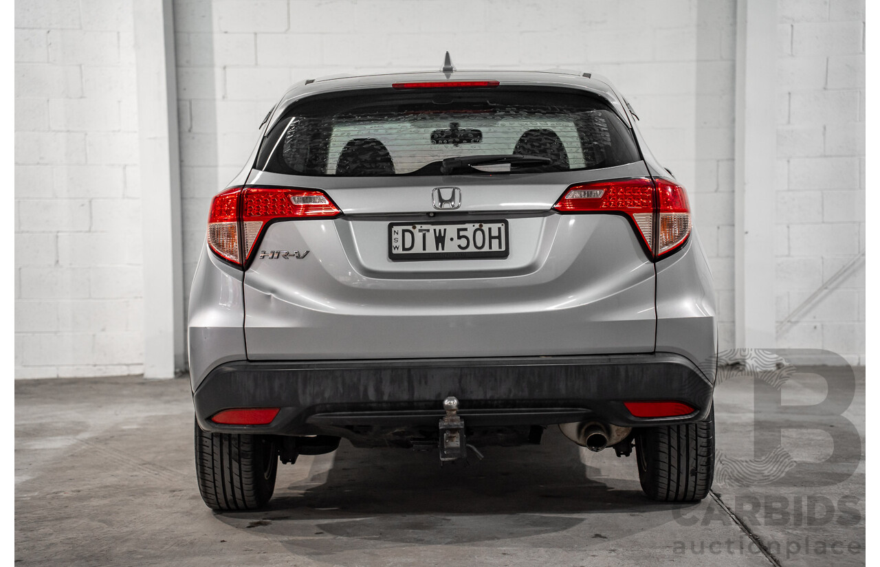 09/2017 Honda HR-V VTi (FWD) MY17 4d Wagon Lunar Silver Metallic 1.8L