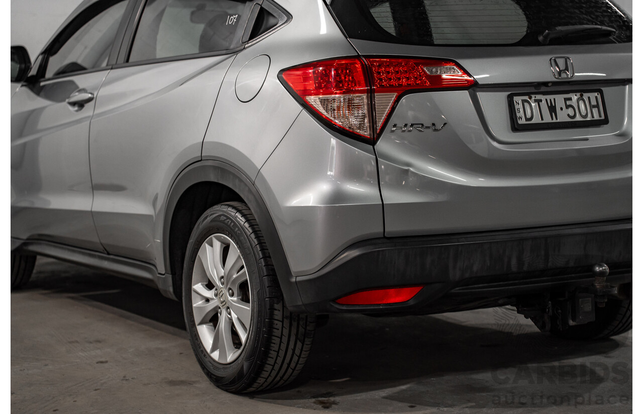 09/2017 Honda HR-V VTi (FWD) MY17 4d Wagon Lunar Silver Metallic 1.8L