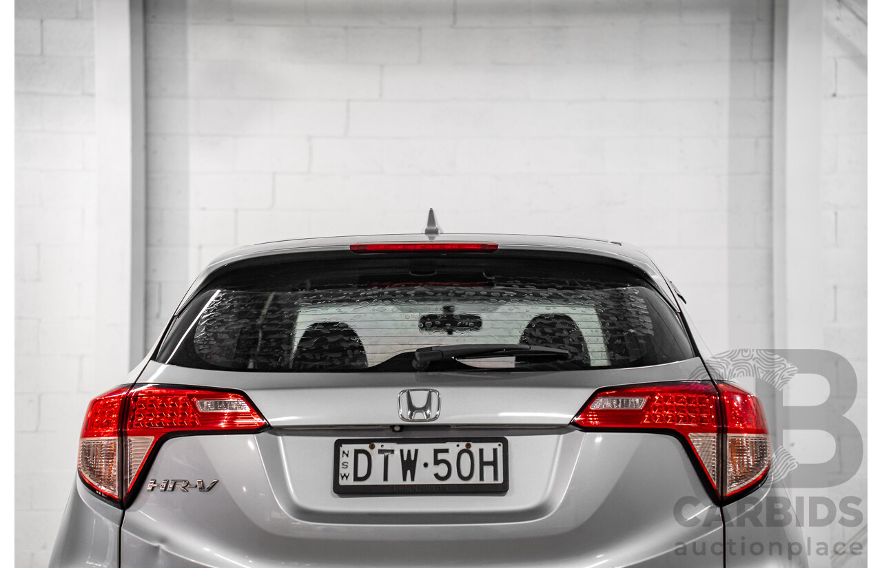 09/2017 Honda HR-V VTi (FWD) MY17 4d Wagon Lunar Silver Metallic 1.8L