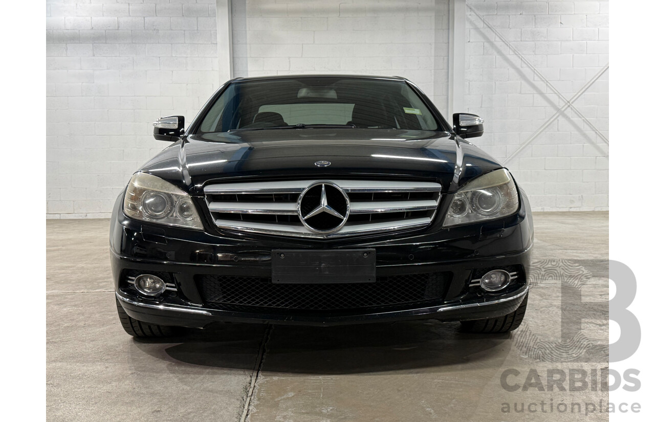 10/2007 Mercedes-Benz C200 Kompressor Avantgarde W203 MY07 Upgrade 4d Sedan Black Supercharged 1.8L