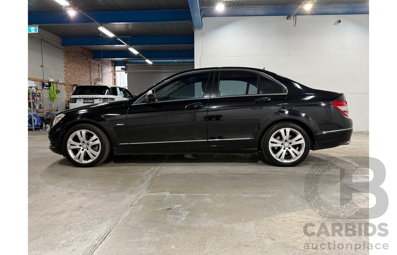 10/2007 Mercedes-Benz C200 Kompressor Avantgarde W203 MY07 Upgrade 4d Sedan Black Supercharged 1.8L