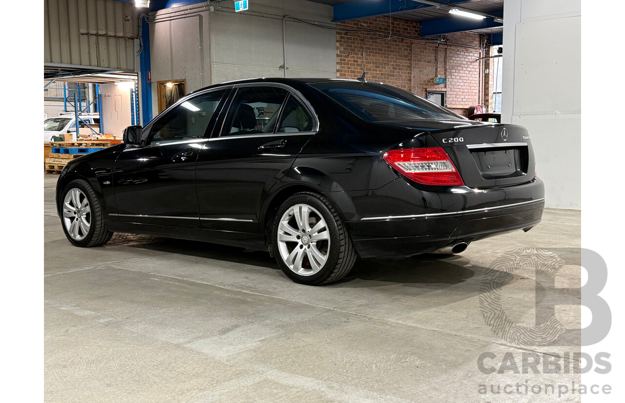 10/2007 Mercedes-Benz C200 Kompressor Avantgarde W203 MY07 Upgrade 4d Sedan Black Supercharged 1.8L