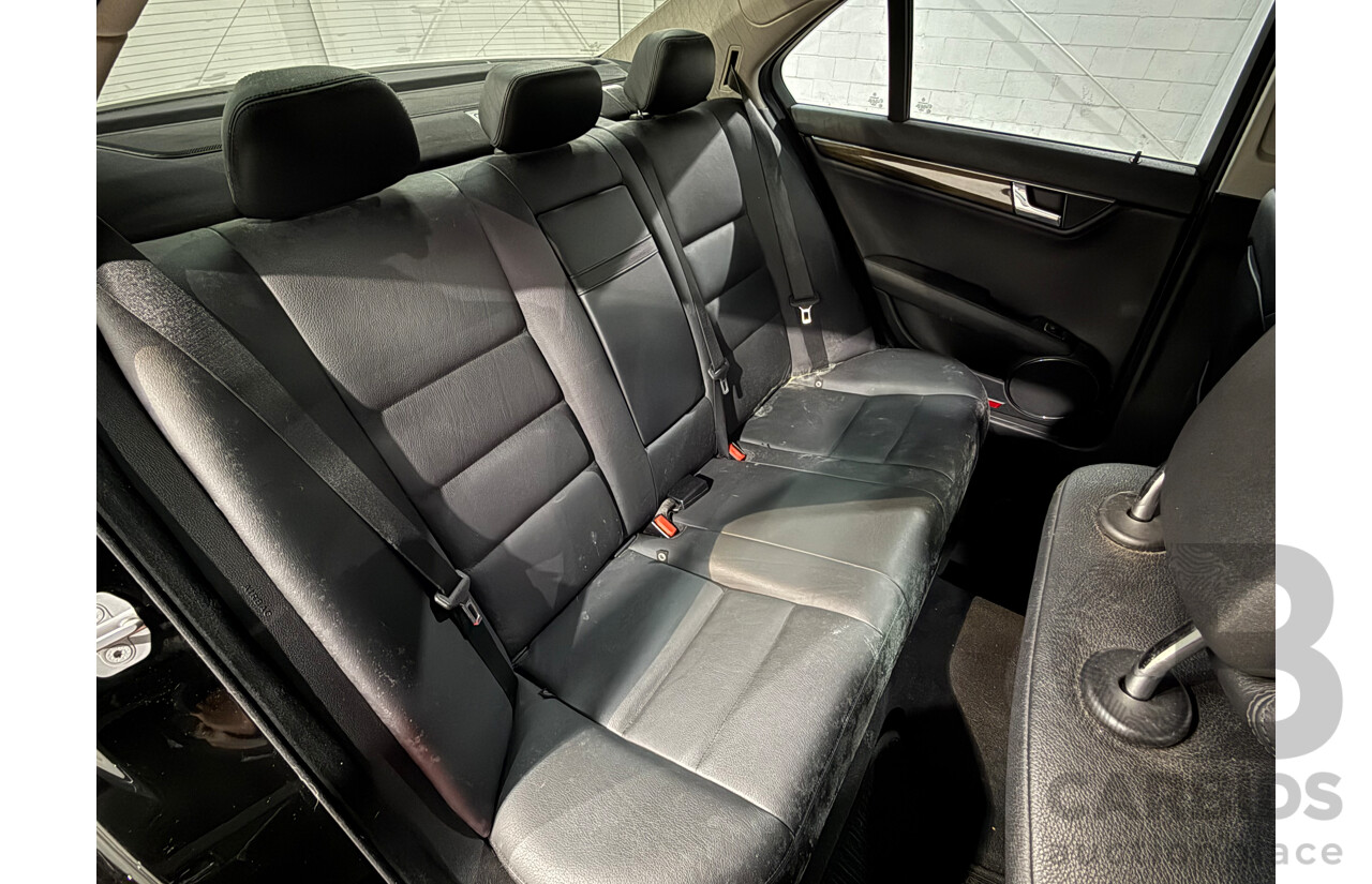 10/2007 Mercedes-Benz C200 Kompressor Avantgarde W203 MY07 Upgrade 4d Sedan Black Supercharged 1.8L