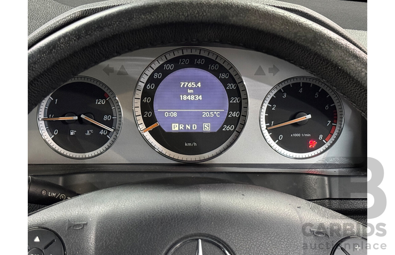 10/2007 Mercedes-Benz C200 Kompressor Avantgarde W203 MY07 Upgrade 4d Sedan Black Supercharged 1.8L