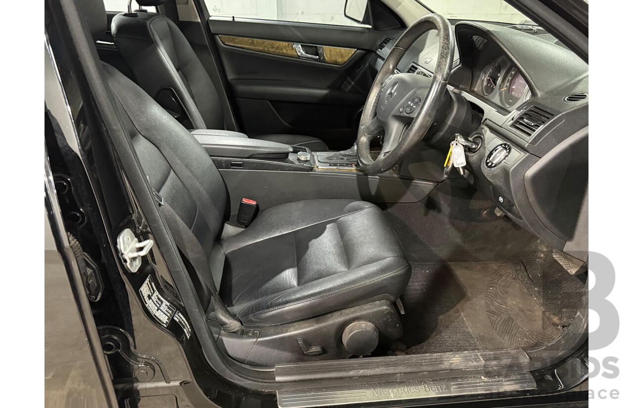 10/2007 Mercedes-Benz C200 Kompressor Avantgarde W203 MY07 Upgrade 4d Sedan Black Supercharged 1.8L
