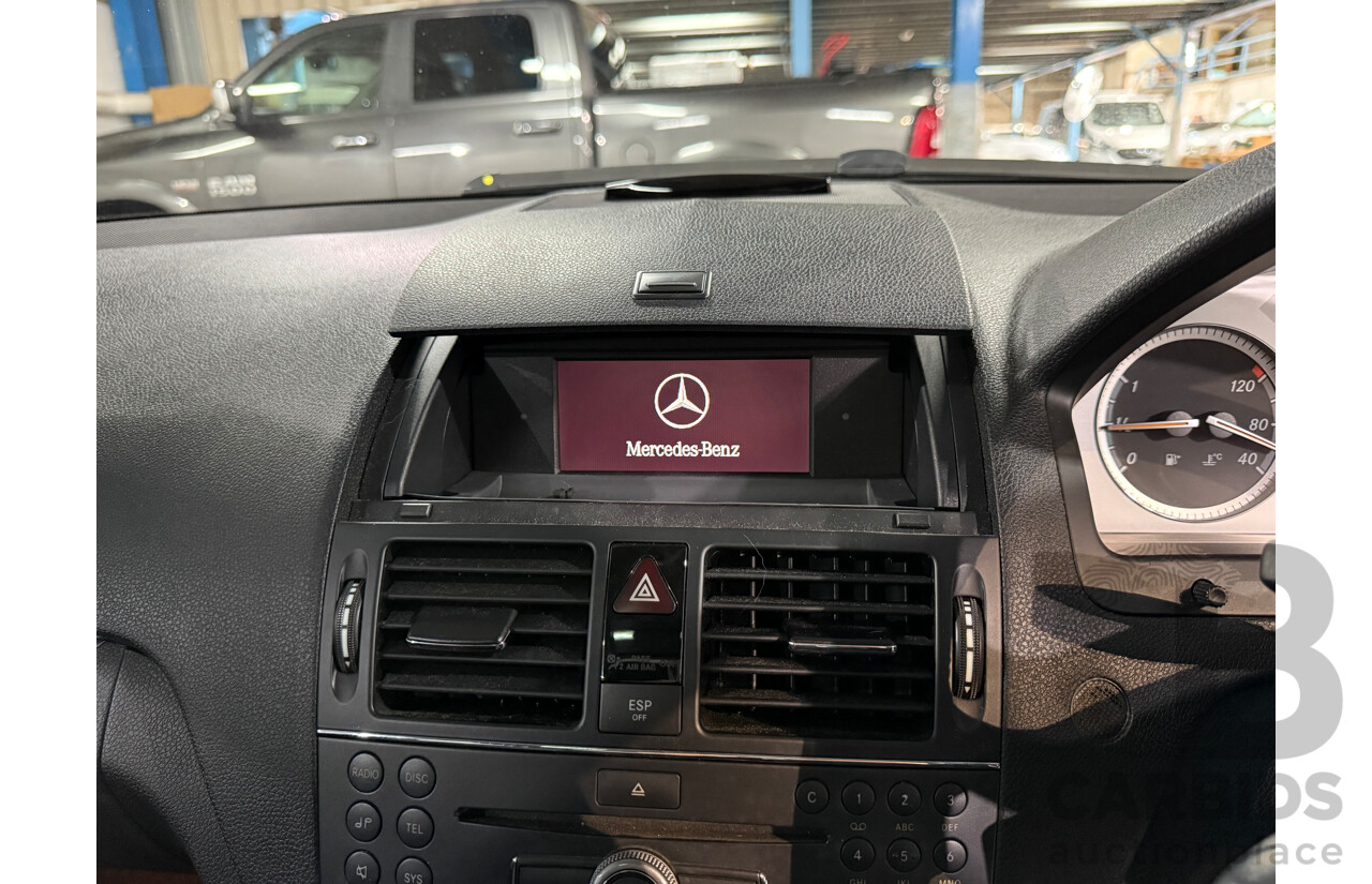 10/2007 Mercedes-Benz C200 Kompressor Avantgarde W203 MY07 Upgrade 4d Sedan Black Supercharged 1.8L