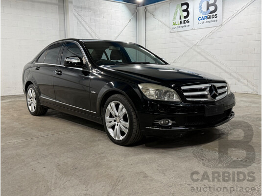 10/2007 Mercedes-Benz C200 Kompressor Avantgarde W203 MY07 Upgrade 4d Sedan Black Supercharged 1.8L