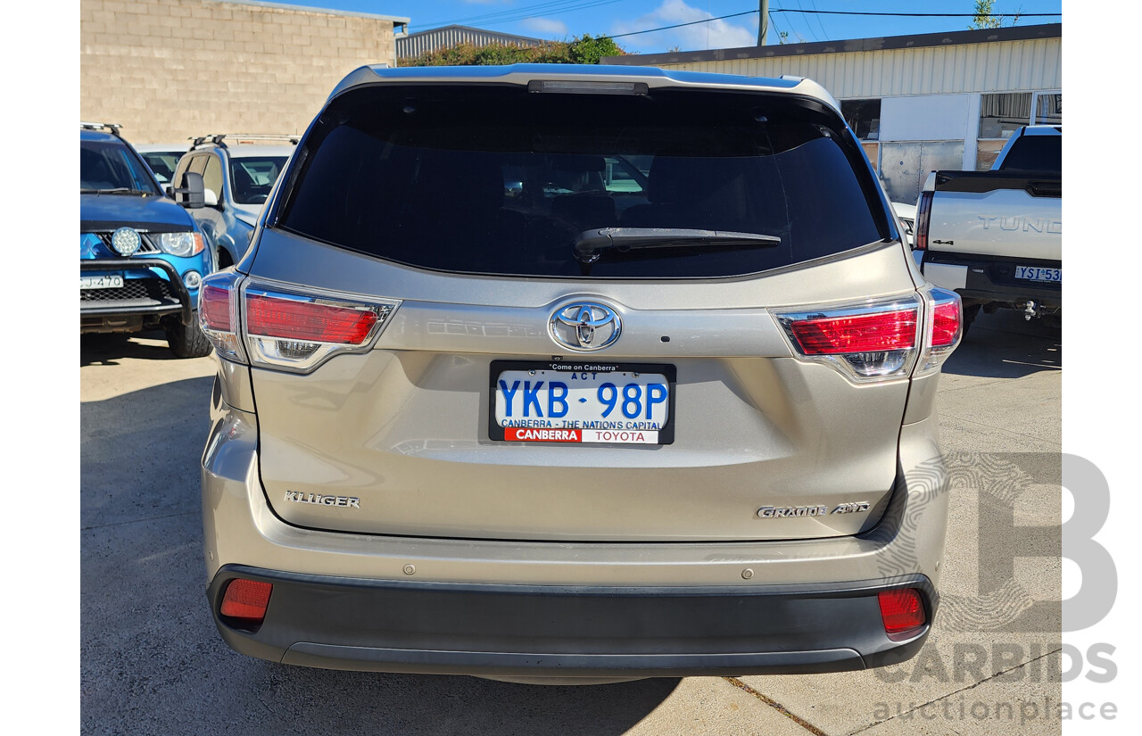 3/2014 Toyota Kluger Grande (4x4) GSU55R 4d Wagon Gold 3.5L