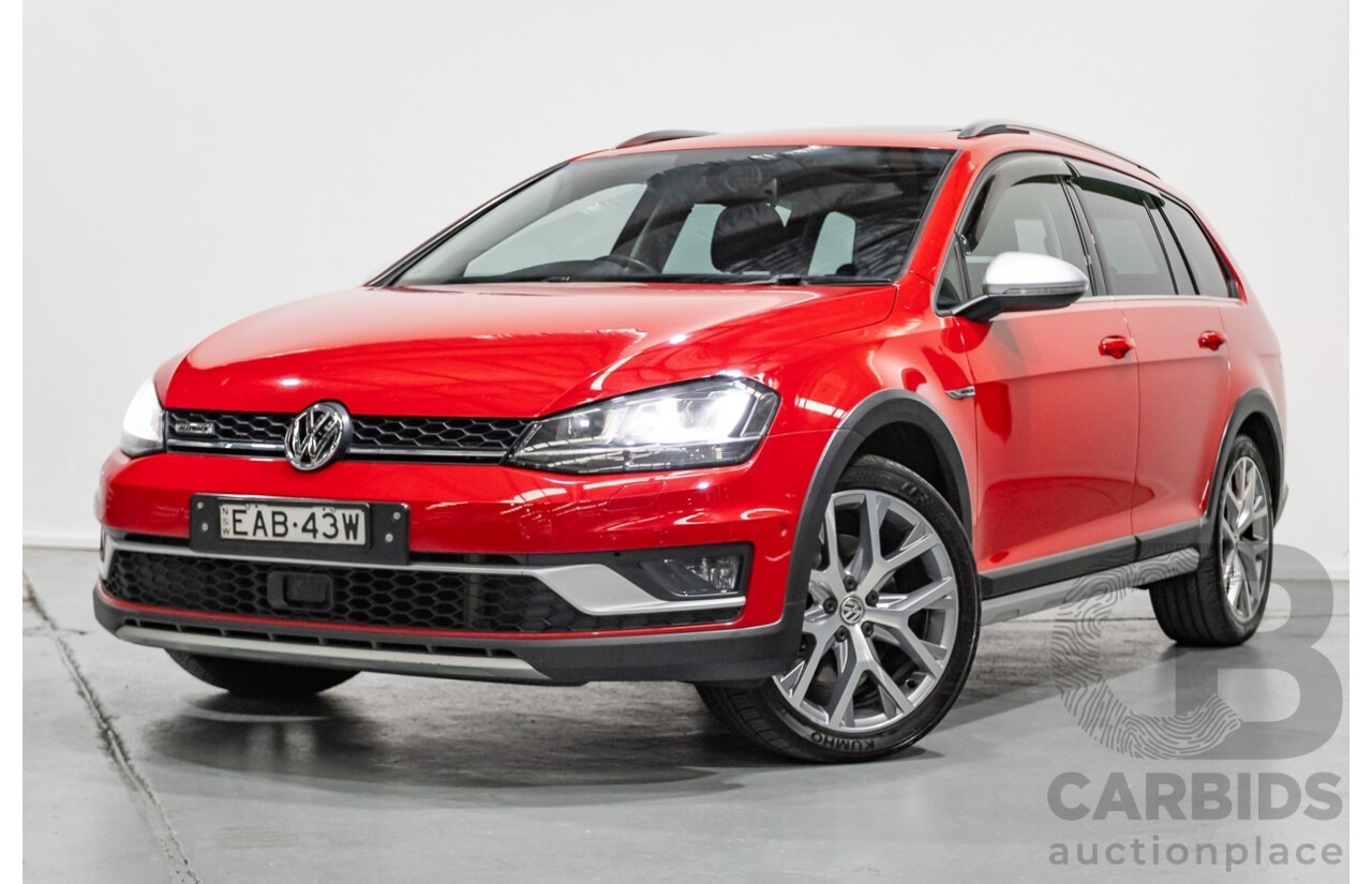 9/2015 Volkswagen Golf Alltrack 132 TSI (AWD) AU MY16 4d Wagon Tornadorot Red Turbo 1.8L