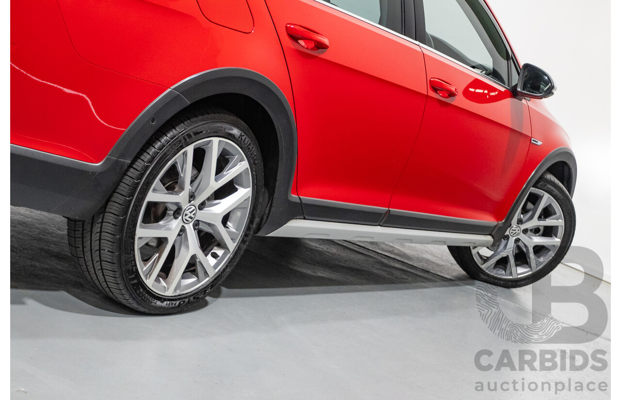 9/2015 Volkswagen Golf Alltrack 132 TSI (AWD) AU MY16 4d Wagon Tornadorot Red Turbo 1.8L