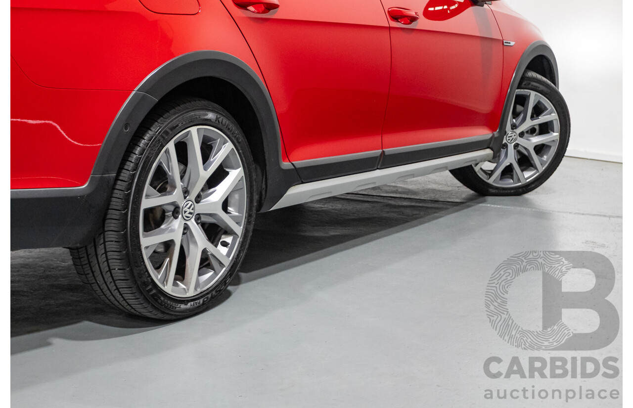 9/2015 Volkswagen Golf Alltrack 132 TSI (AWD) AU MY16 4d Wagon Tornadorot Red Turbo 1.8L
