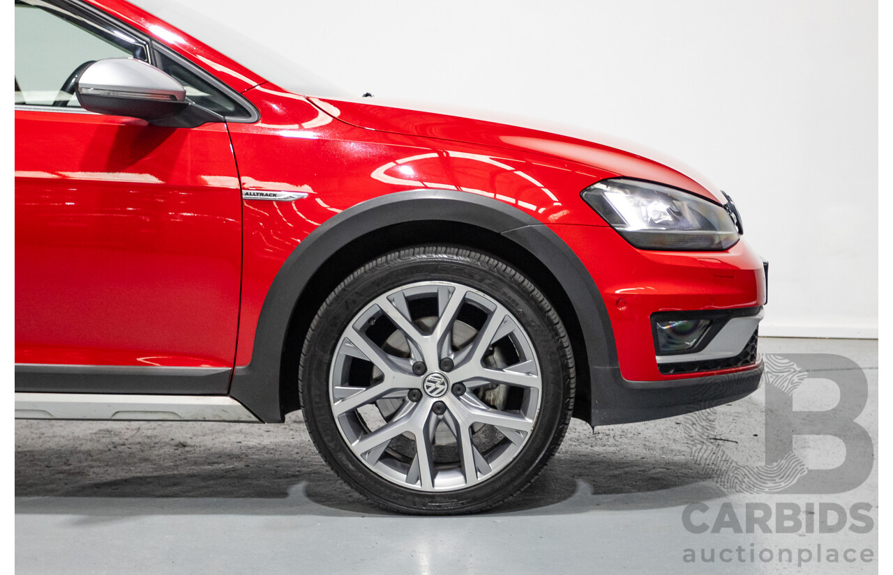 9/2015 Volkswagen Golf Alltrack 132 TSI (AWD) AU MY16 4d Wagon Tornadorot Red Turbo 1.8L